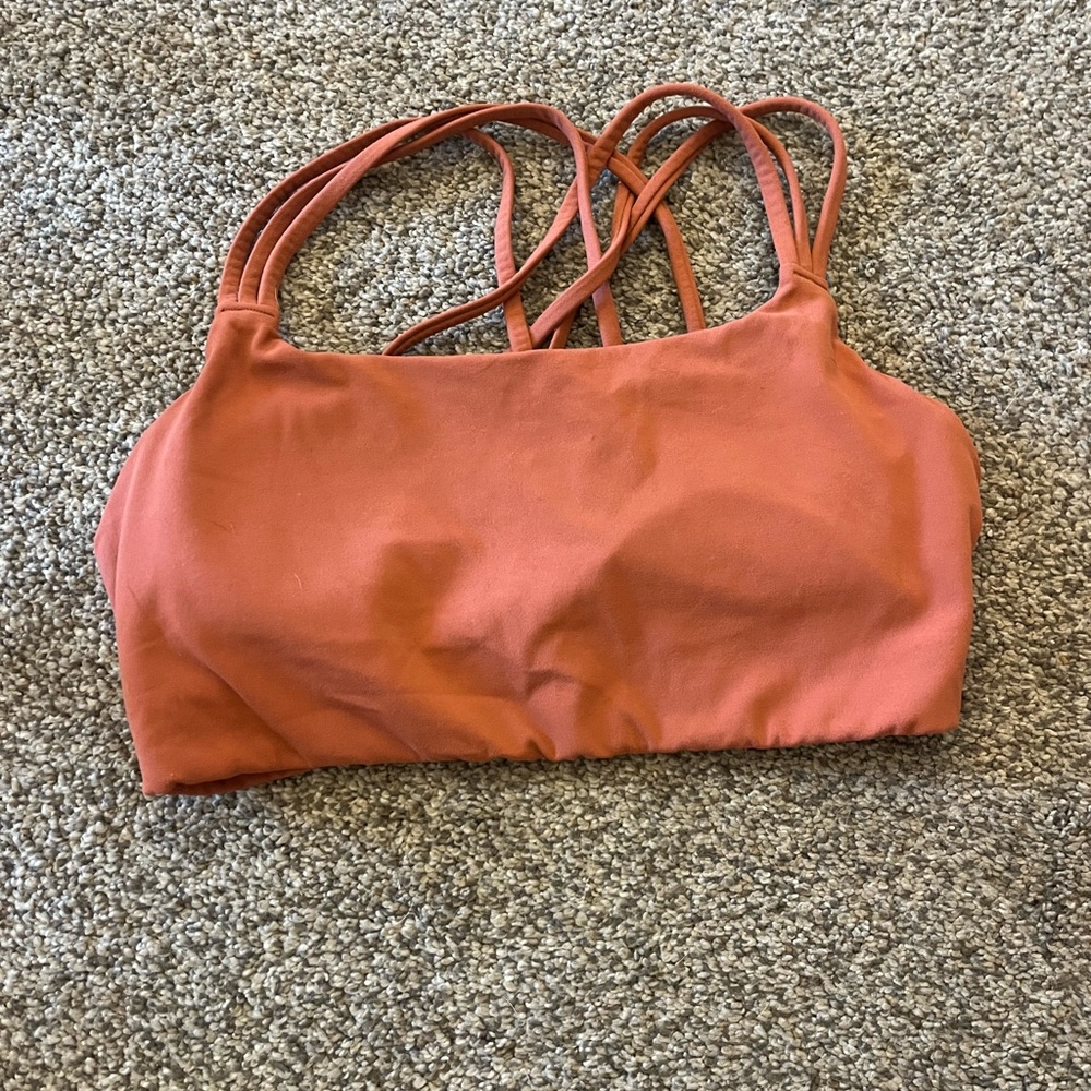 Burnt orange athleta sports bra